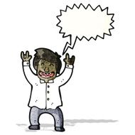cartoon shouting office man N3