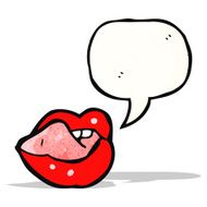 sexy cartoon lips