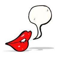 sexy cartoon lips N2