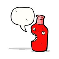 talking bottle cartoon