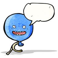 floating balloon cartoon character