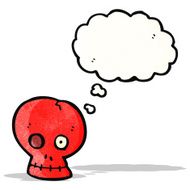 funny cartoon skull N4