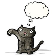 Halloween Black Cat Cartoon N2
