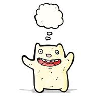 funny little polar bear cartoon