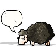 cartoon black sheep N5