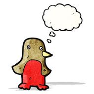 cartoon christmas robin N19