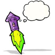 Cartoon Firework Rocket N7