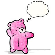 pink teddy bear cartoon