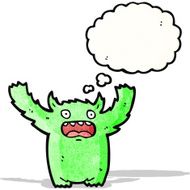 Cartoon monster N45