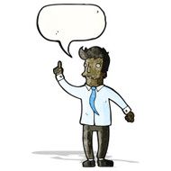 cartoon man with great idea N5