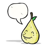 cartoon happy pear N6