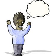 cartoon terrified man N19