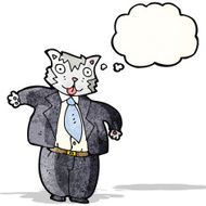 cartoon fat cat businessman N2