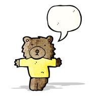 cartoon bear in tee N2