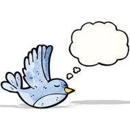cartoon flying bird N4
