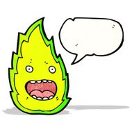 shouting flame cartoon