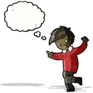 excited boy cartoon