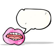 talking lips cartoon