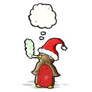 funny christmas robin cartoon N2