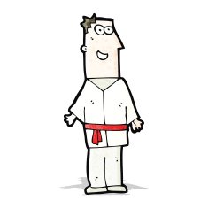 Cartoon Karate Man N2