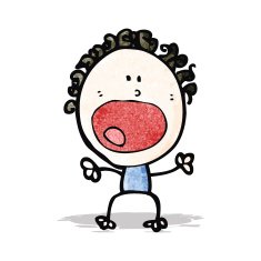 cartoon complainging doodle woman