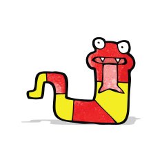 cartoon poisonous snake N6