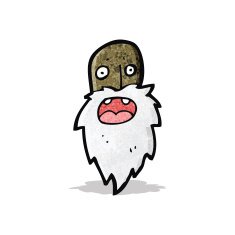 cartoon old man's face
