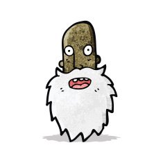 cartoon old man's face N2
