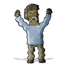 cartoon terrified man N3