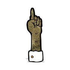 pointing hand symbol cartoon N5