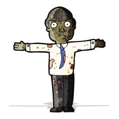 cartoon dirty businessman