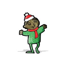 cartoon christmas imp