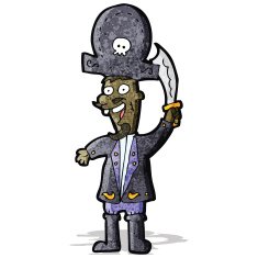 Cartoon Pirate Captain N8