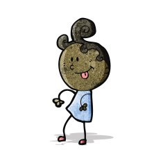 cartoon happy doodle woman N3