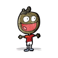 cartoon happy doodle man N3