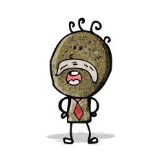 cartoon old man with mustache