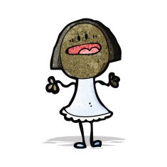 cartoon complaining woman