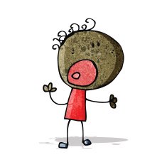 cartoon complaining doodle man N3