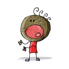 cartoon complaining doodle man N4