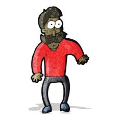 cartoon surprised man N3