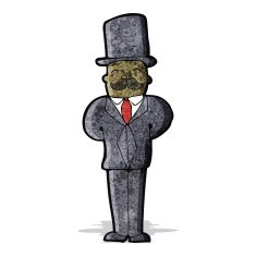 cartoon victorian man N2