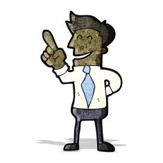 cartoon man with idea N12