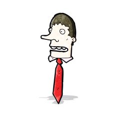 cartoon office worker face