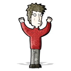 cartoon surprised man N4