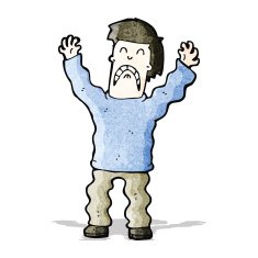 cartoon terrified man N7