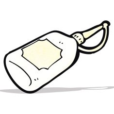 cartoon glue bottle