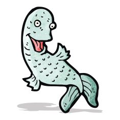 cartoon funny fish N2