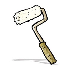 cartoon paint roller N2
