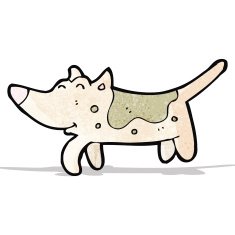 cartoon little dog N8