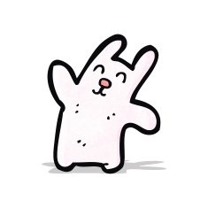 Funny cartoon rabbit N6